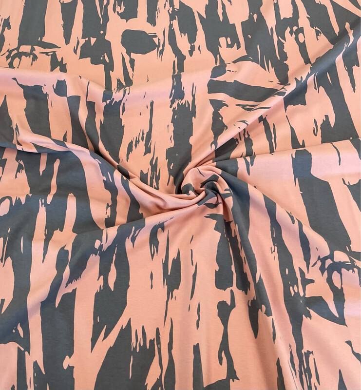 Rocksen-trikoo, Vaaleanpunainen -harmaa Pala 1,2m