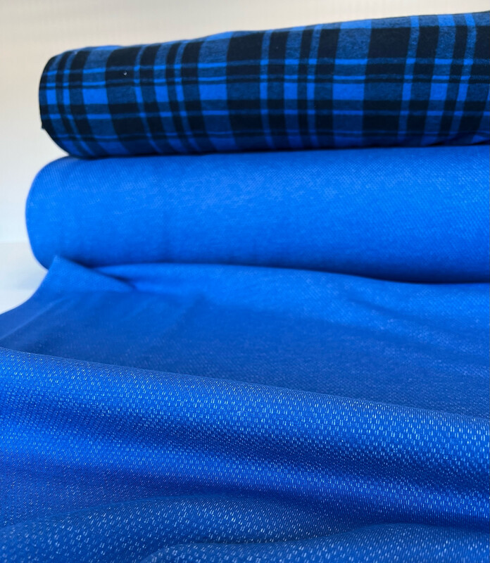 Kenno -harjattu joustocollege, Sähkönsininen Kenno -harjattu joustocollege, Sähkönsininen