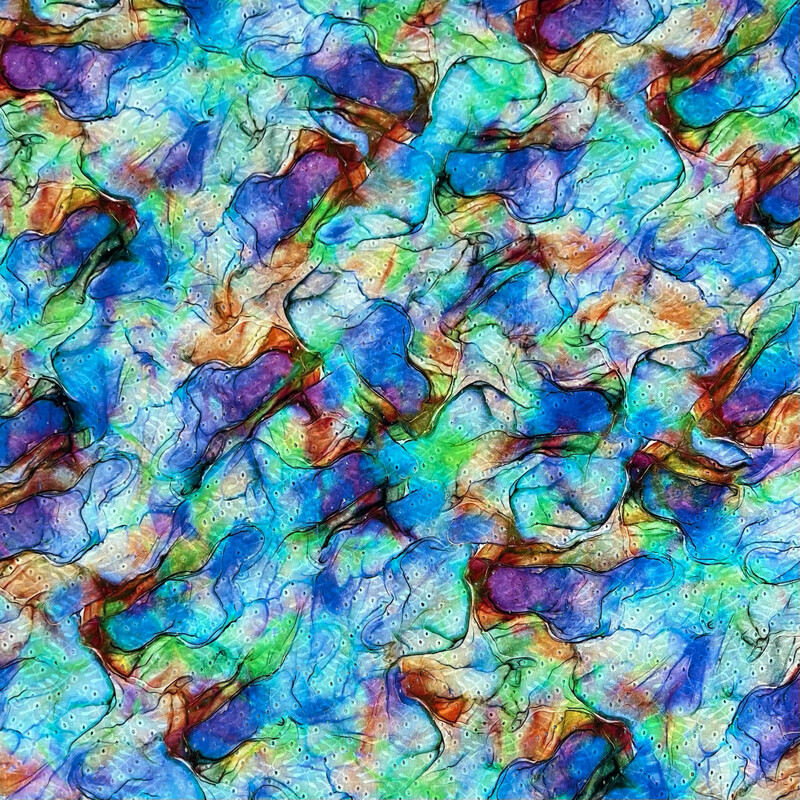 Rainbow-puuvillabrodyyri, Sinisävyt