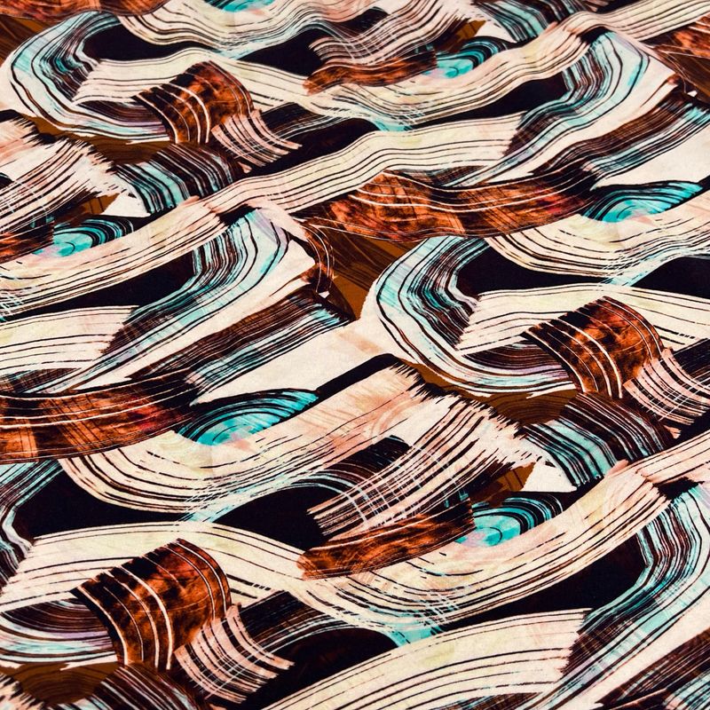 Waves -trikoo, Puuvillamodaali, Kirjava