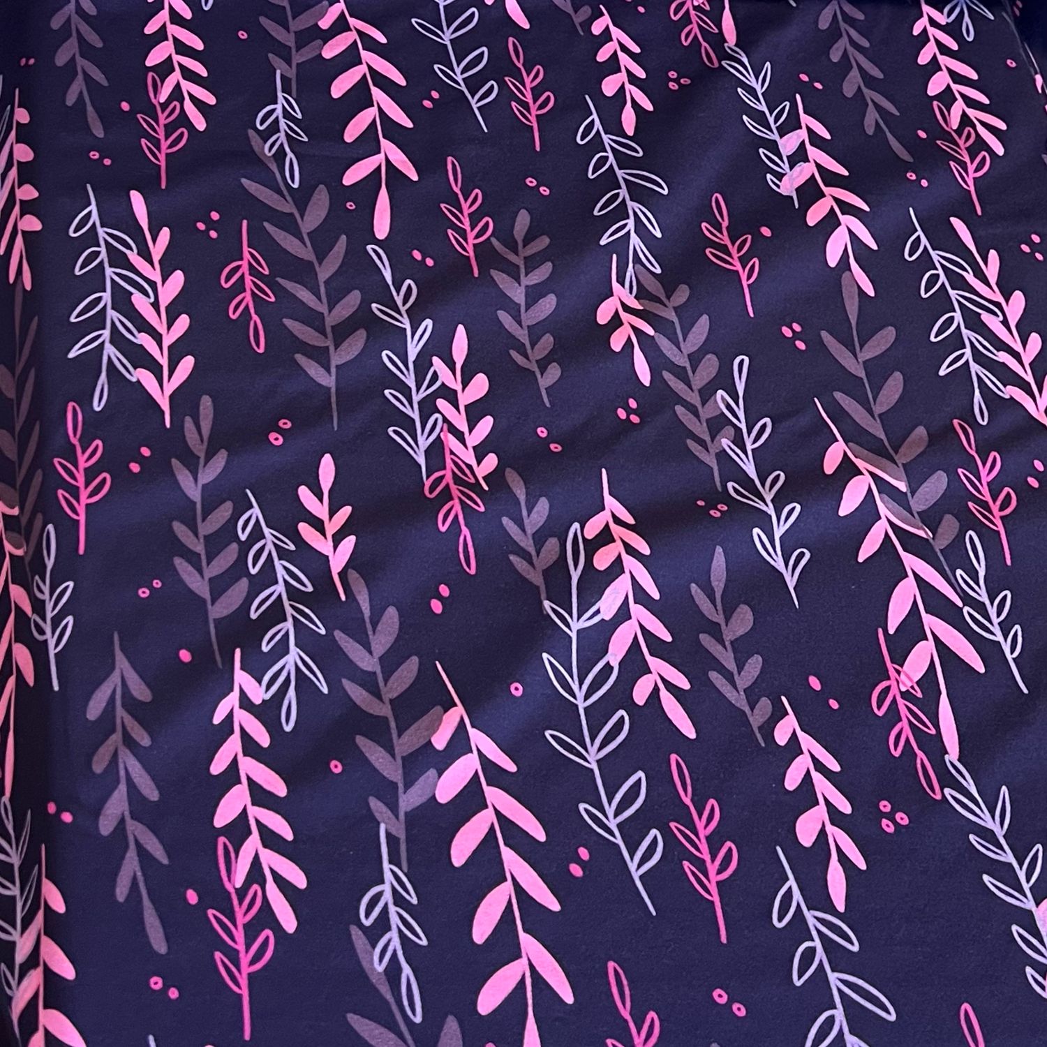Delighted Leaves-puuvillatrikoo, Violetti