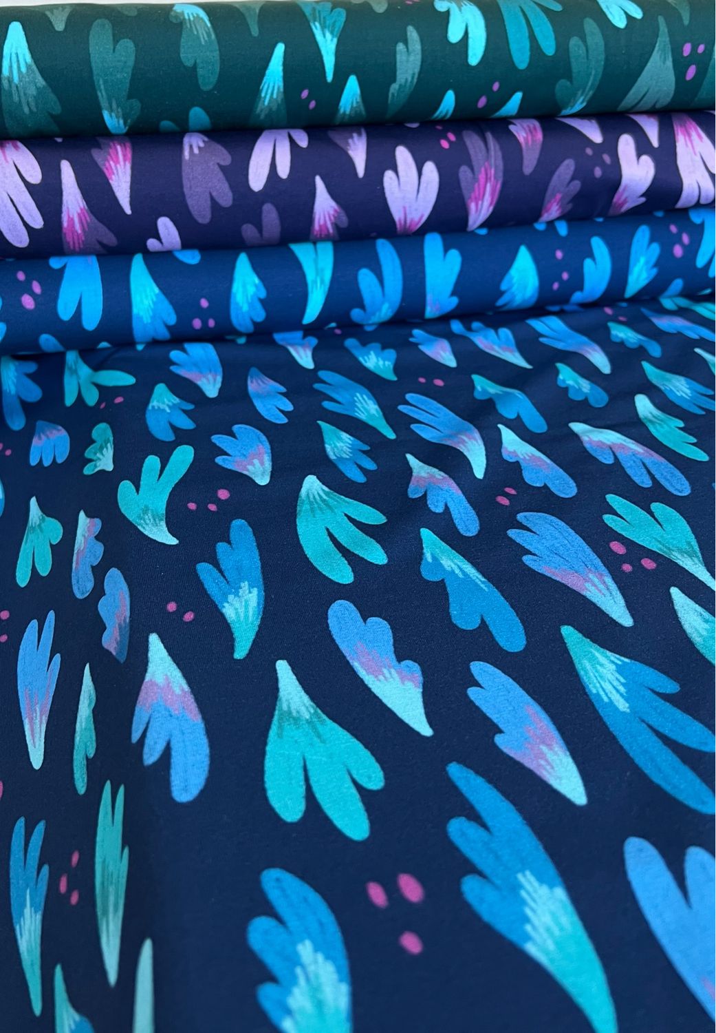 Delighted -puuvillatrikoo, Sininen Pala 1,2m