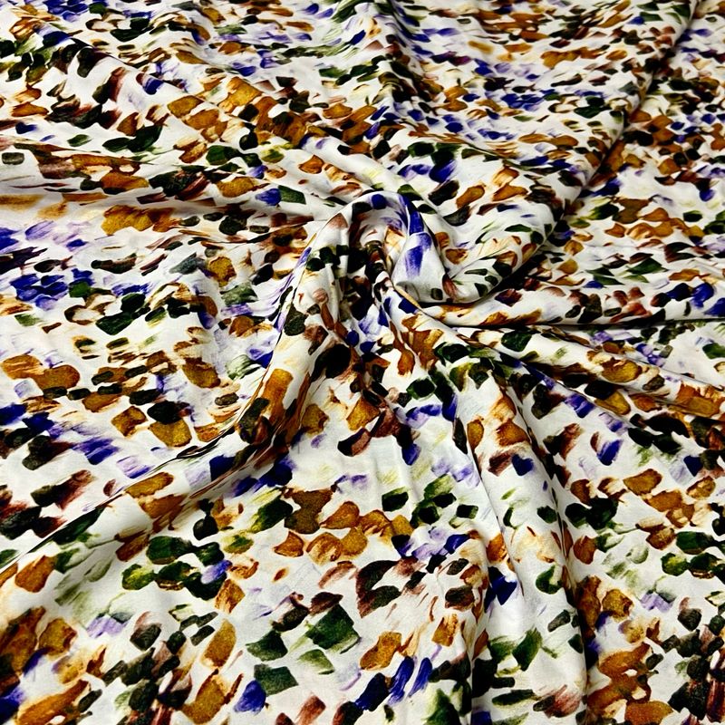 Hilda-viskoosi, valko-kirjava Pala 3m