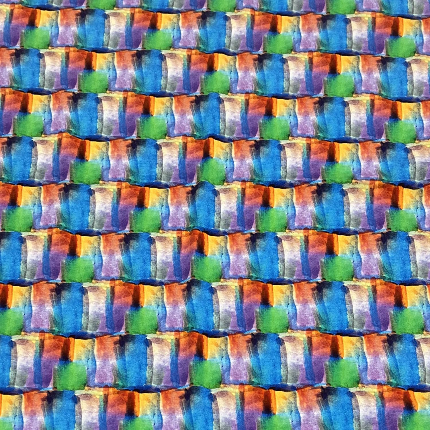 Limited 3-puuvillaelastaanitrikoo, Siniruutu