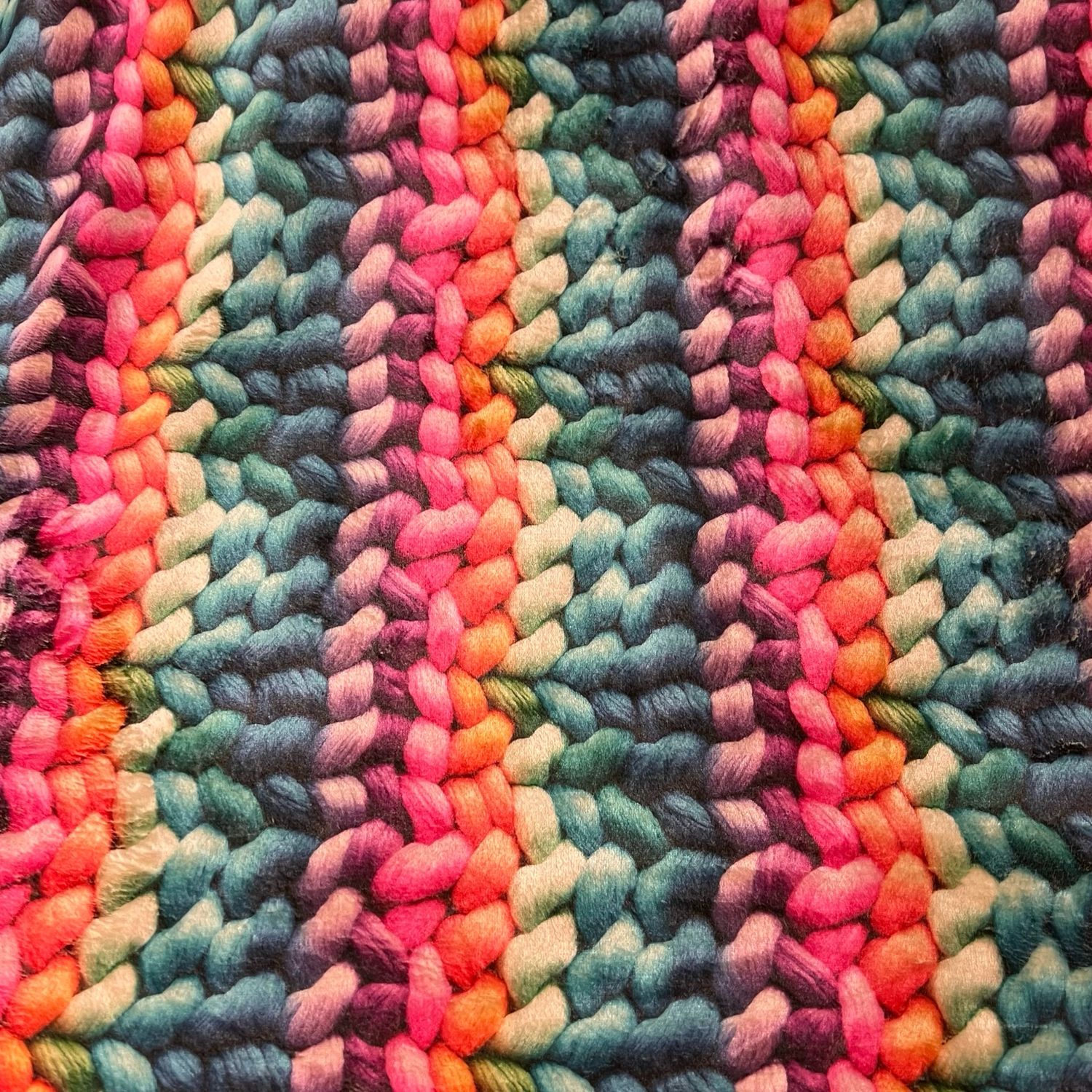 Carnival -kaksipuoleinen tekoturkis, Knitted