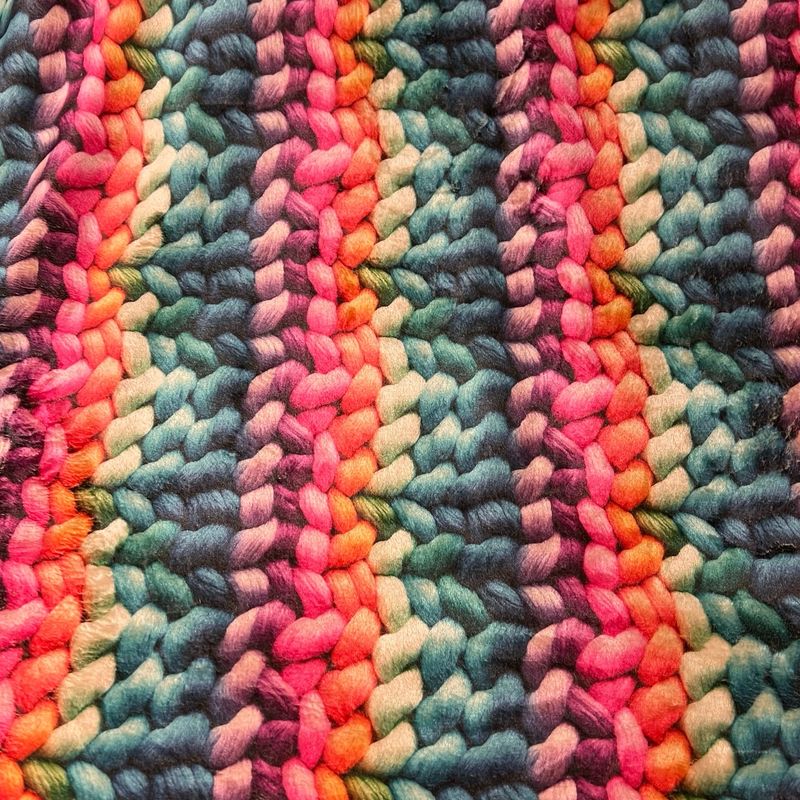 Carnival -kaksipuoleinen tekoturkis, Knitted