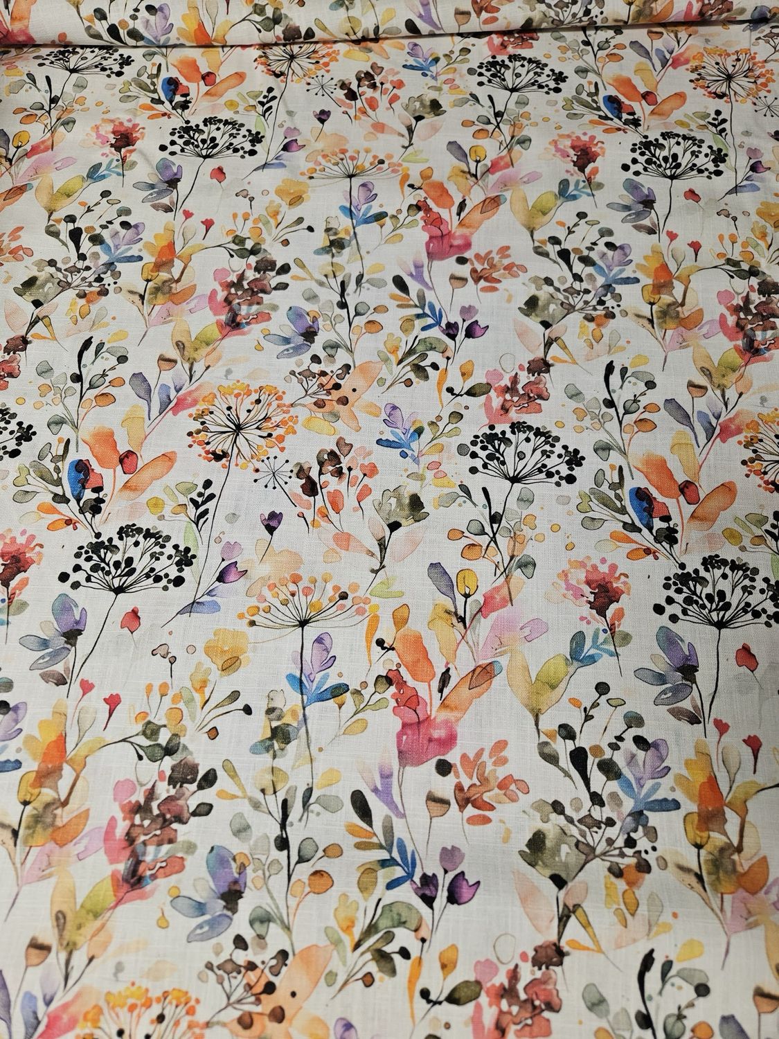 Ebba-kiinalainen pellava, Ivory-Multicolour
