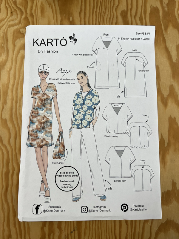 Anja -laskosmekko ja paita, Koko 52&amp;54