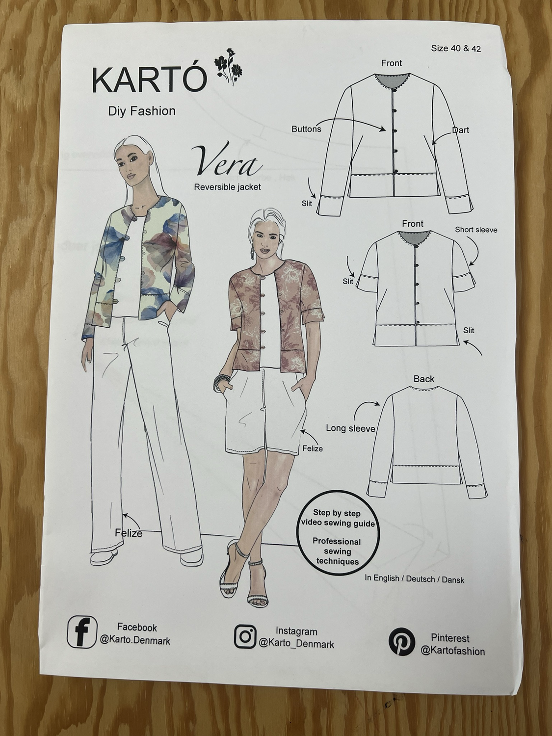 Vera -kääntäjakkukaava, Koko 52&amp;54