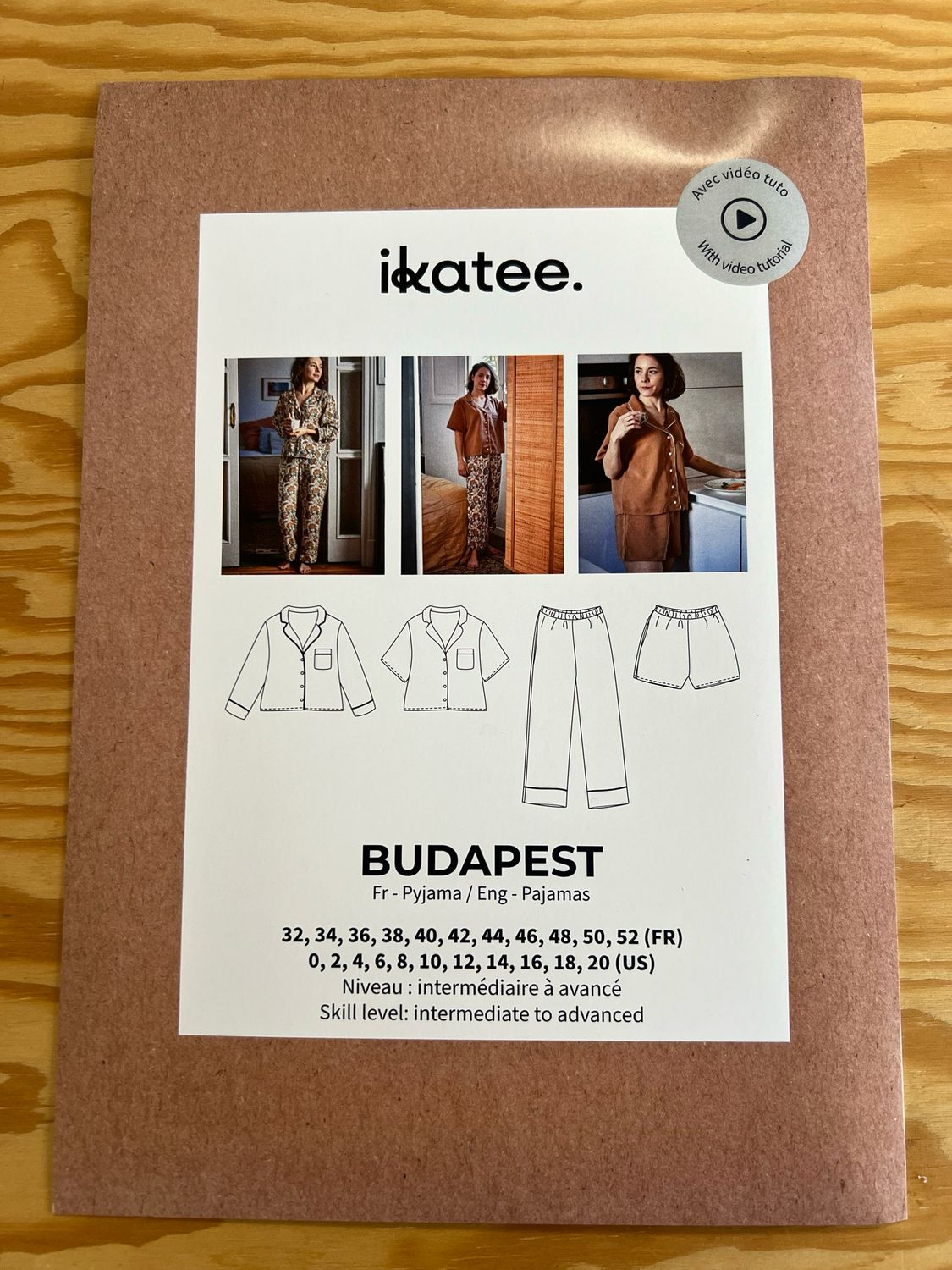Budapest -pyjamakaava, Naiset 32-52