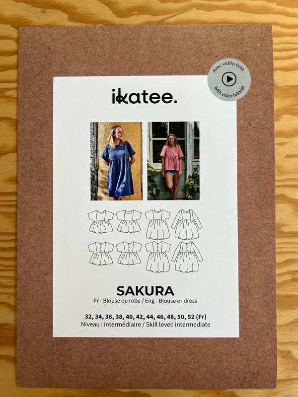 Sakura - Tunika+mekkokaava, Naiset 32-52