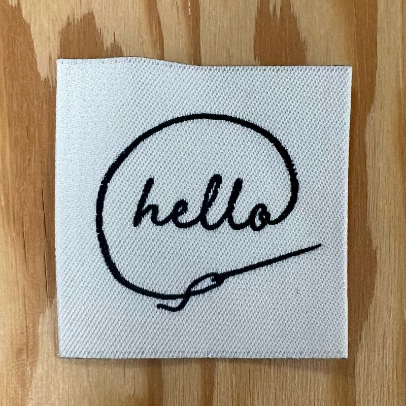Ompelumerkki Hello 5kpl