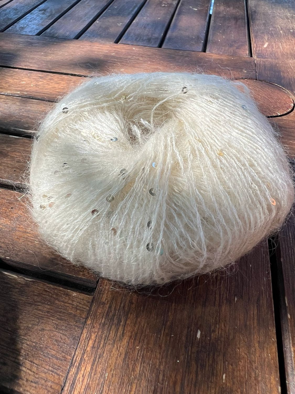 Bluebell -mohairsilkkilanka, Ivory 80