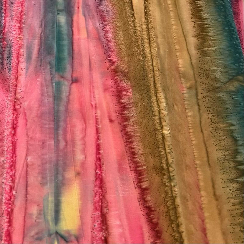 Batik 1 -puuvillapopliini, Raidallinen Kirjava