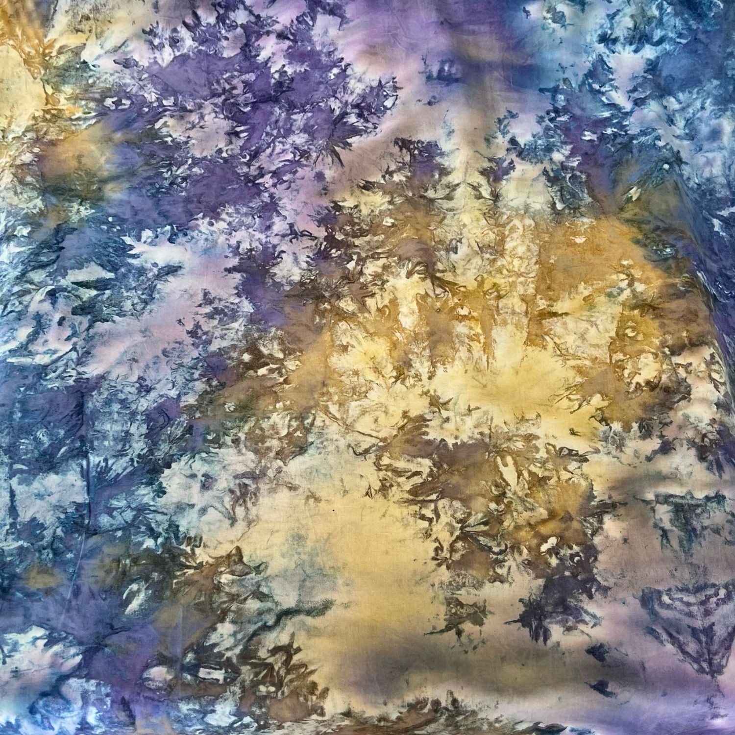 Batik 2 -puuvillapopliini, solmittu Kirjava