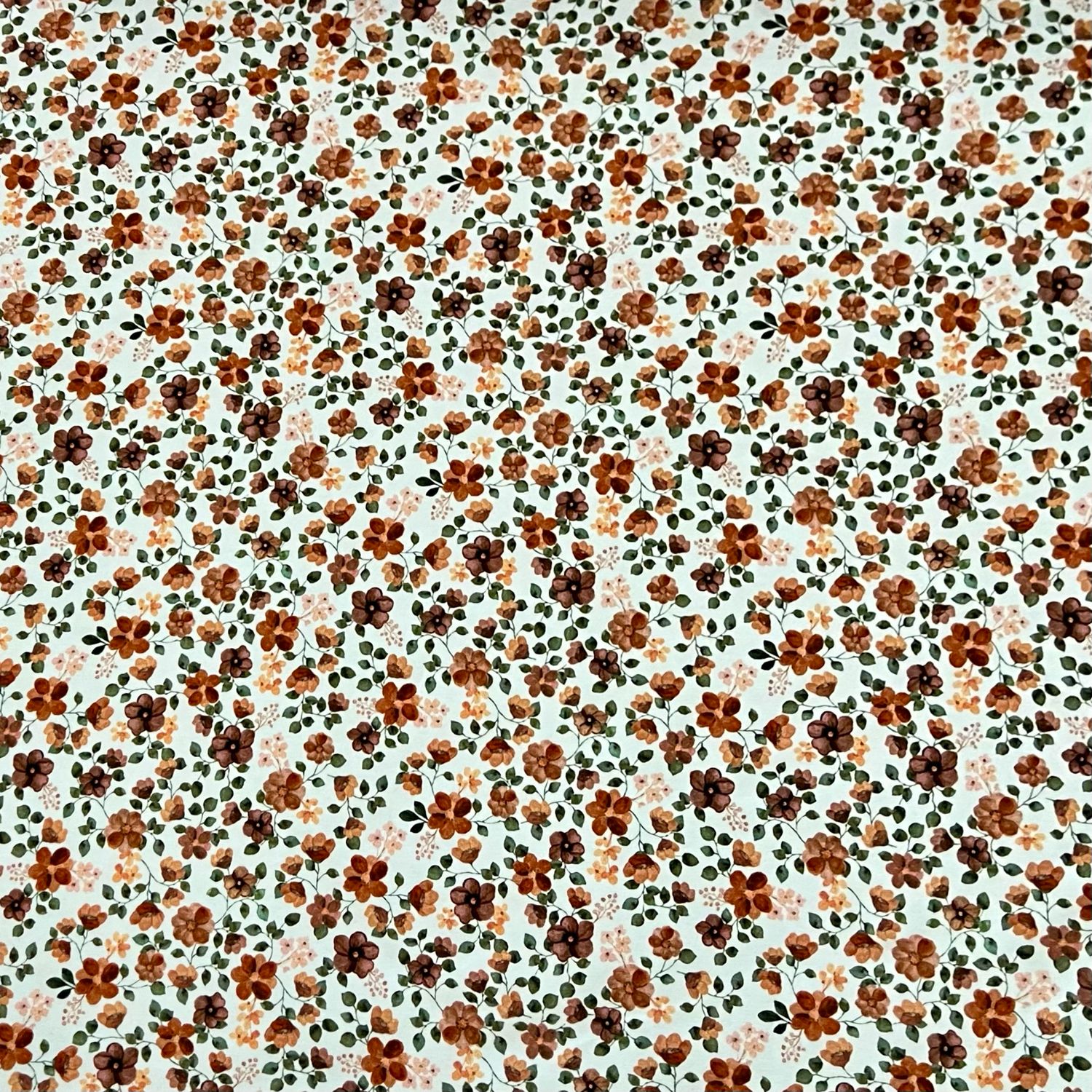 Violetta-puuvillaelastaanitrikoo,valko-oranssi