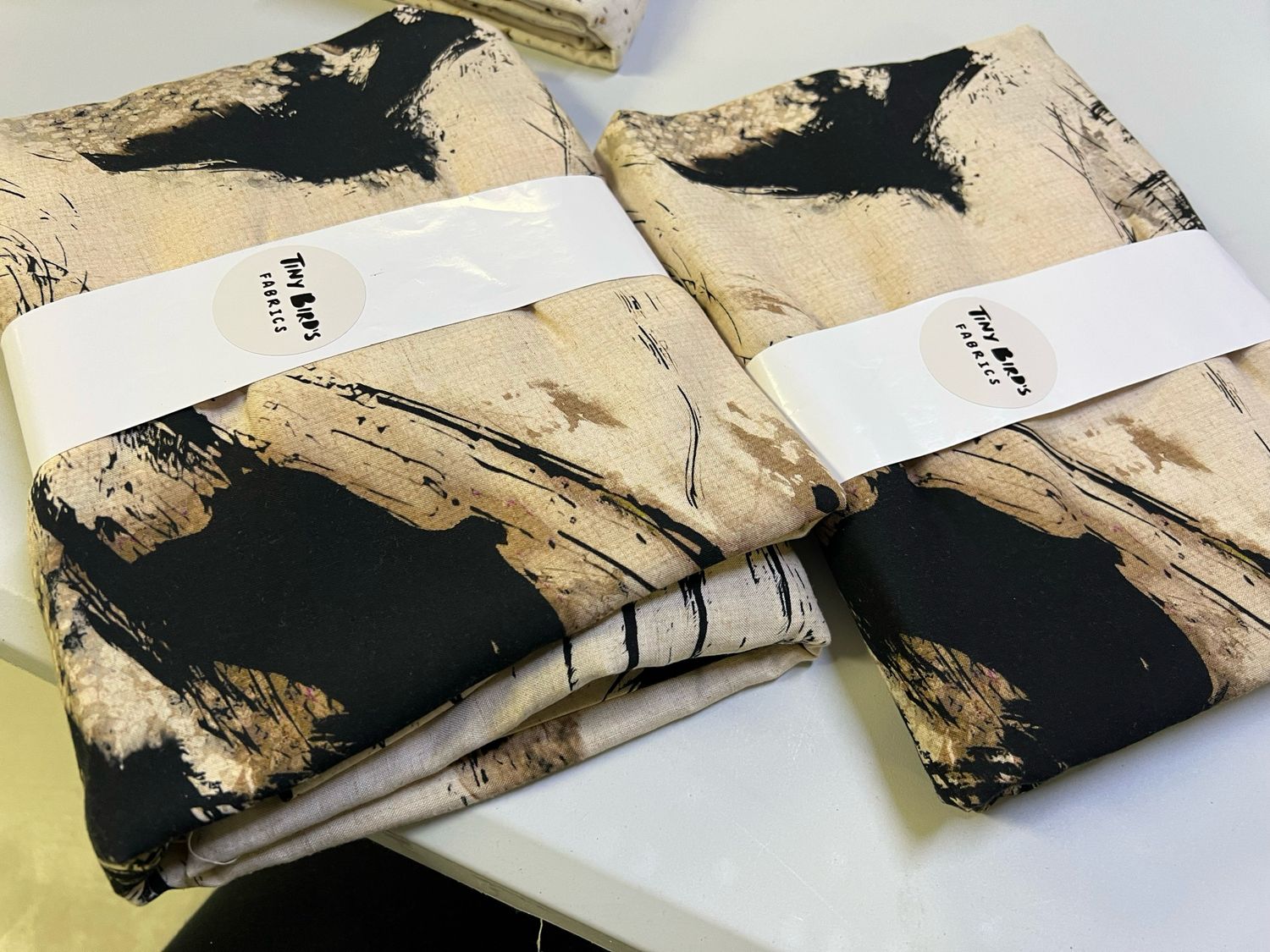 Erä viskoosipellava, Beige -musta Pala 3m