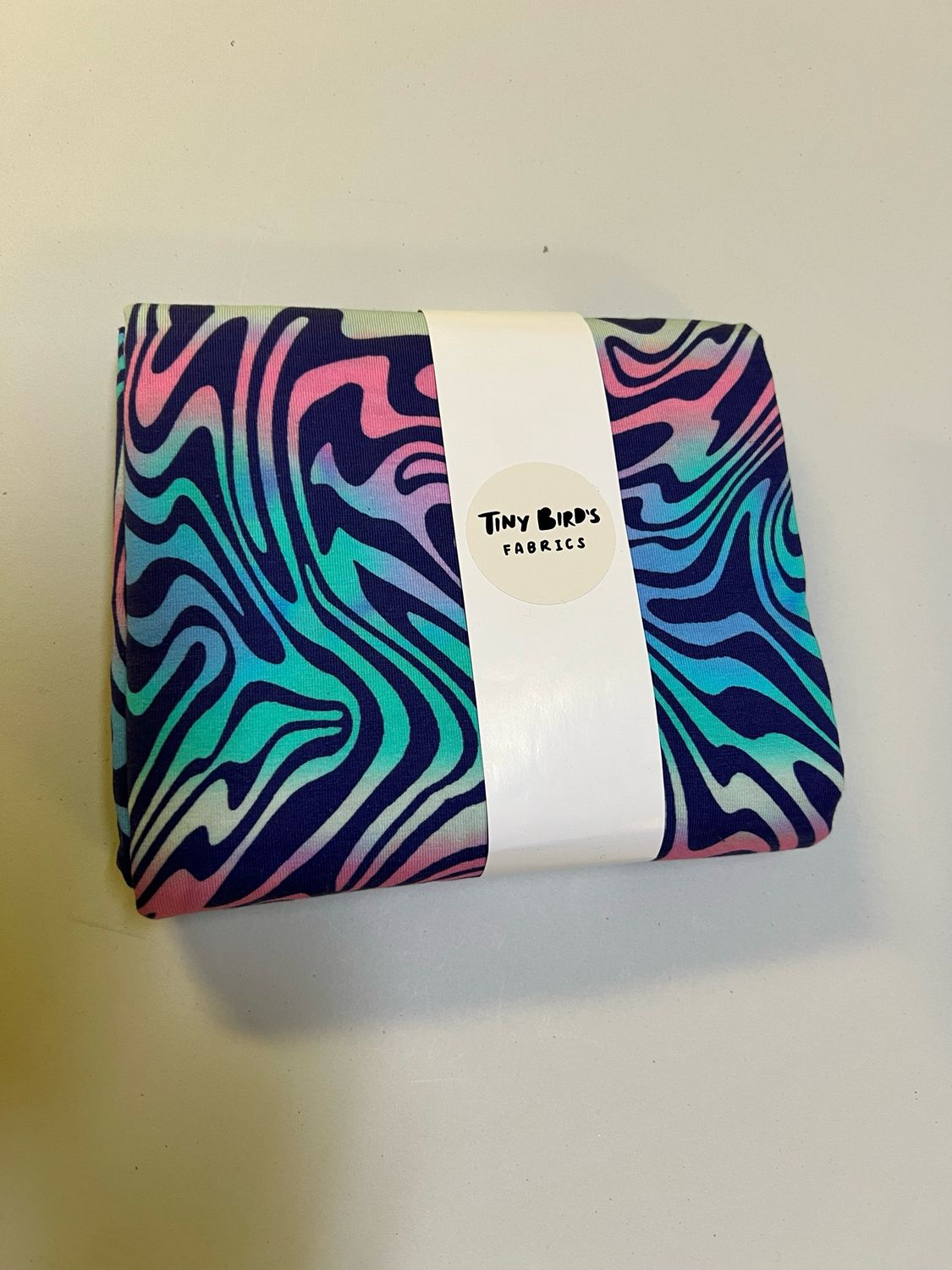 Shockwaves - puuvillaelastaanitrikoo, Sinikirjava 1m