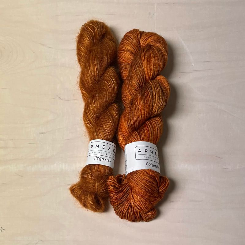 Columba DK + Pegasus -lankasetti Poltettu Oranssi