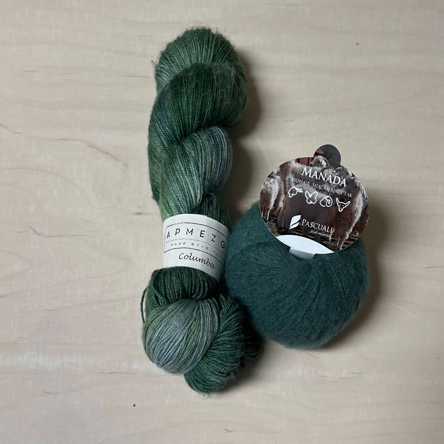 Columba + Manada -lankasetti Sage Green