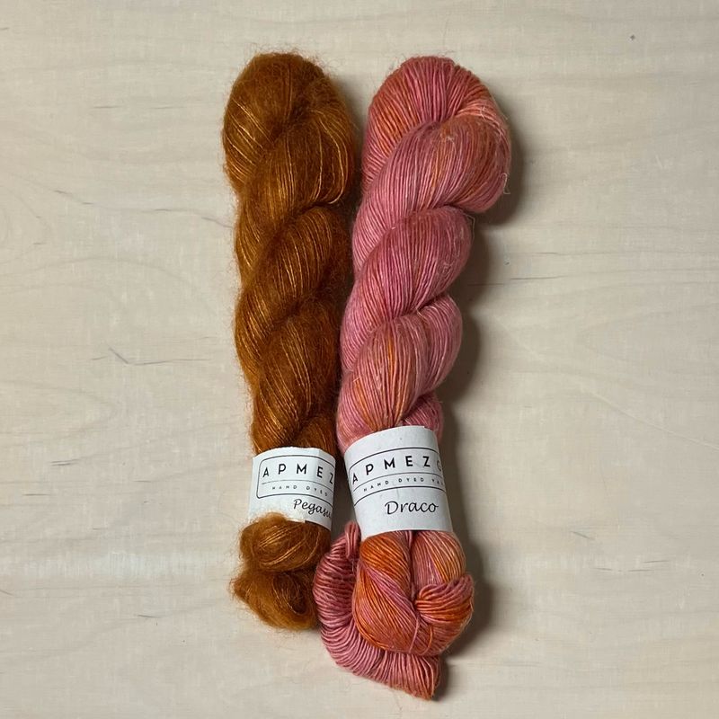 Draco + Pegasus -lankasetti Pinkki-oranssi