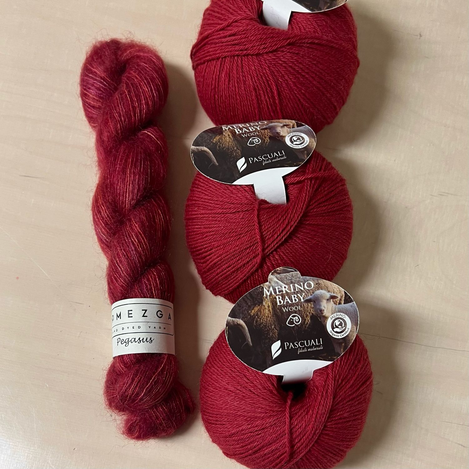 Baby Merino + Pegasus -lankasetti Joulu