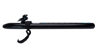 08 - Crow w/ Turquoise Inlay - A - Ebonized Walnut