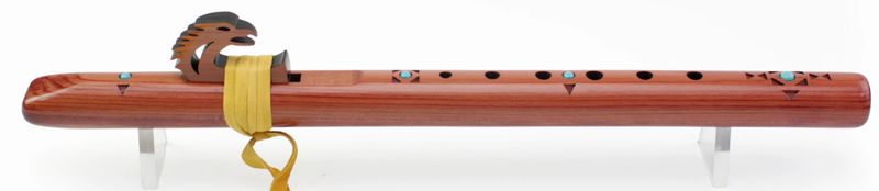 07 - Sparrow Hawk - A - Aromatic Cedar w/ Turquoise Inlay