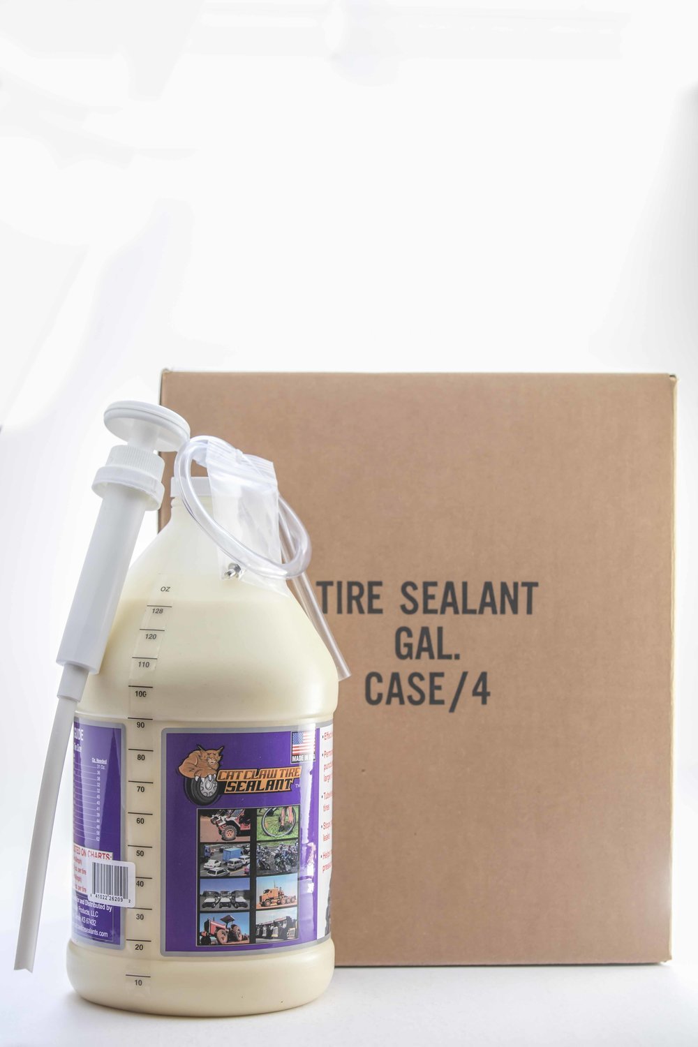 Cat Claw Tire Sealant -One (1) case Of Four (4)  One Gallon Jugs
