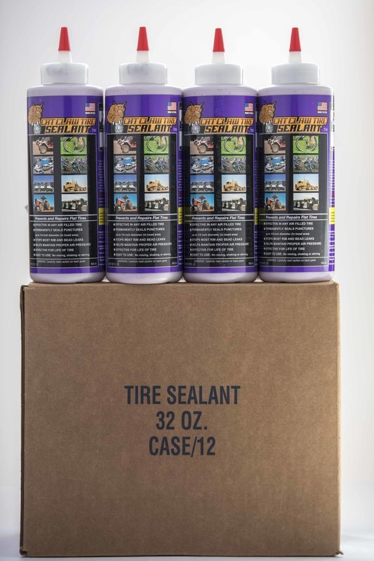 Case (12 Bottles) Of 32 oz Cat Claw Tire Sealant-FREE Shipping In USA