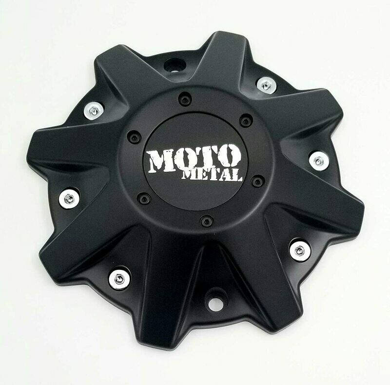 Moto Metal Satin Black Wheel Center Hub Cap 5/6/8 Lug MO201 MO970
