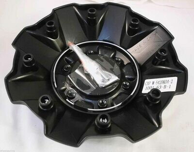 Fuel Wheels Flat Black with Screws Center Cap (Qty 1) # 1001-63B 5-6 Lugger
