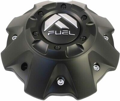 Fuel Wheels Flat Black with Screws Center Cap (Qty 1) # 1001-63B 5-6 Lugger