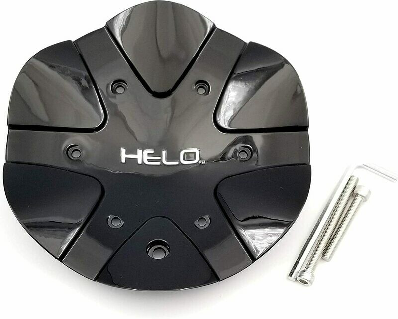 Helo 891 Wheel Center Cap T110L183-GB Gloss Black Rim Middle NEW (1)