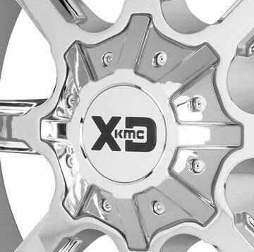 Deal on Wheels KMC XD838 Chrom T148L215-H48-C1 Center Cap w/Bolt fits Negative Offset