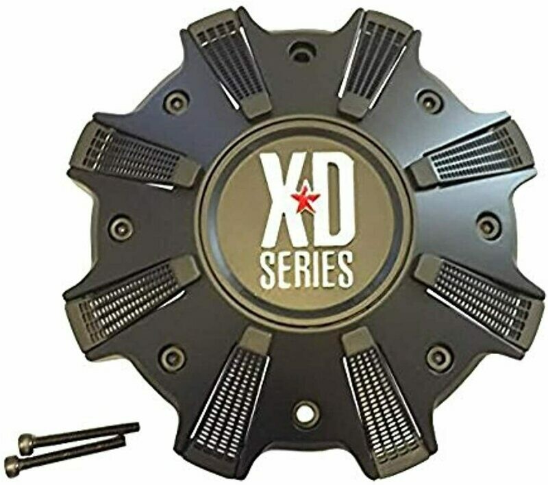 KMC XD Series Trap 823 M-989SB CAP M-989-UP M-989BKSB Black Wheel Center Cap