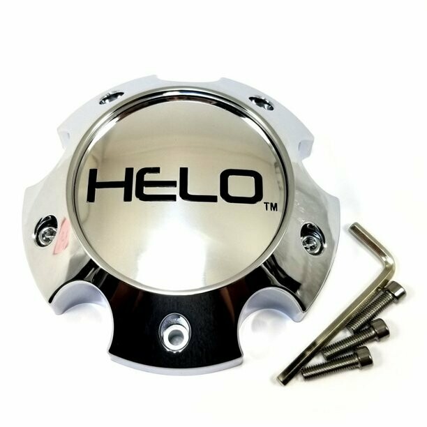 Helo Chrome 5-3/4" OD Wheel Center Hub Cap 5 Lug 5x5.5 (5x127), 5x5.9 (5x150)
