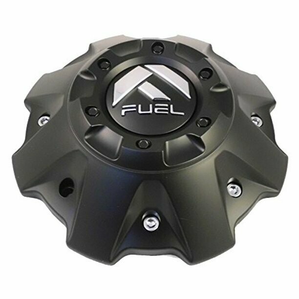 Fuel Wheels Flat Black with Screws Center Cap (Qty 1) # 1001-63B 5-6 Lugger