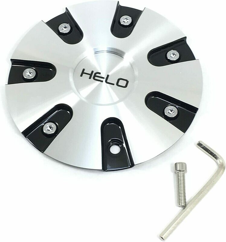 Helo Black Aluminum Wheel Center Hub Cap 35mm 6x135/5x5.5 HE868 #868L185BAL