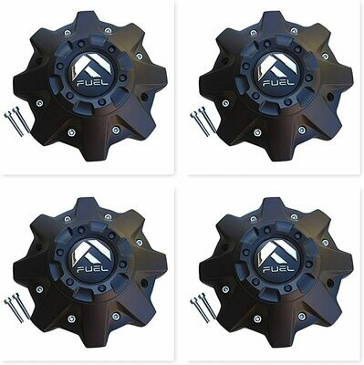 Fuel Offroad 4 Pack 8 Lug M-721BK04 1002-53-B-1 Black Center Cap Cap M-447 ST-MQ804-150