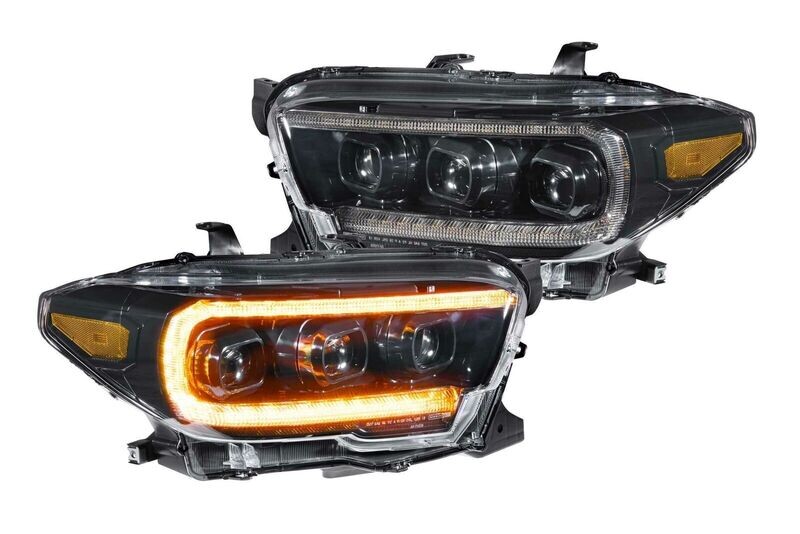 Morimoto LF530.2-A-ASM Pair / ASM Amber DRL XB LED Heads For 16-20 Tacoma Gen 2