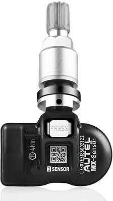 Autel MX-Sensor Tire Pressure Monitor Sensor 2 in 1 TPMS Sensors 315MHz 433MHz,Replaced OEM Tire Sensors Snap-in Metal Valves (Pack of 4 SENSORS)