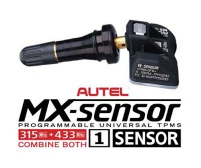 Autel TPMS Sensors - Programmable MX Sensors, 315MHz/433MHz, Universal (20 pcs, Rubber Valves)