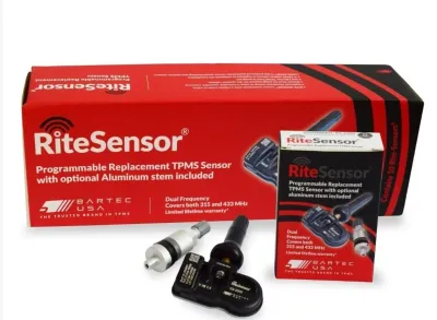 (10 PACK) Bartec RS-2000-10 RITE-Sensors Both Rubber+ Metal Valve Stems TPMS