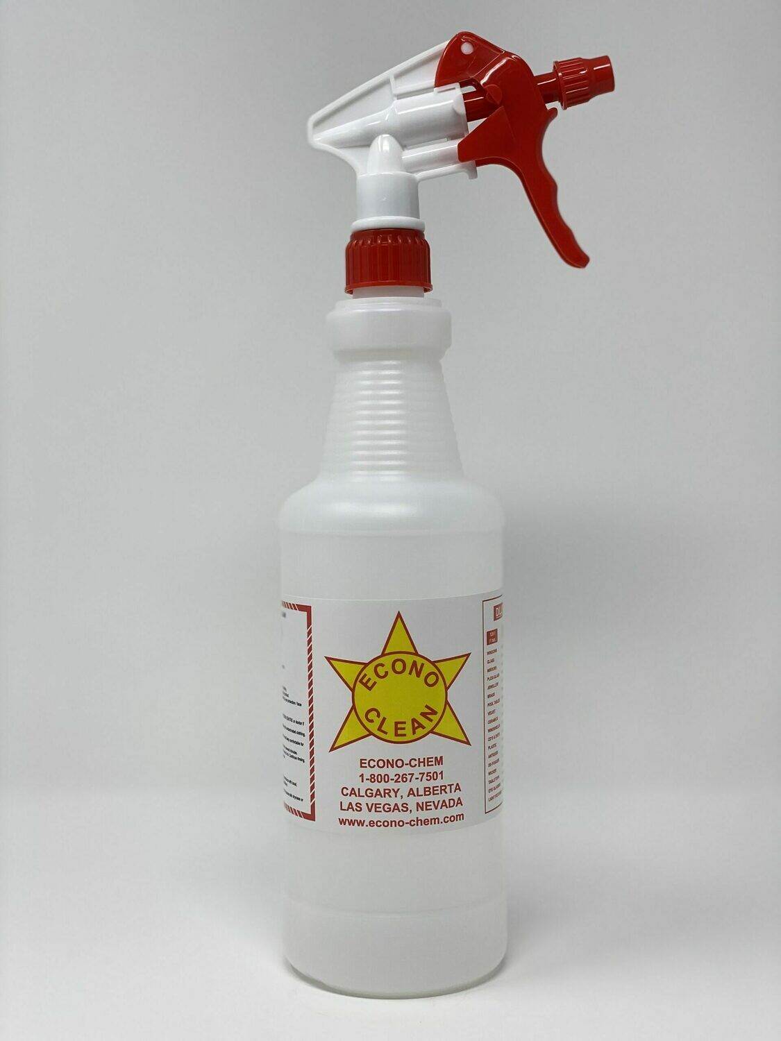Spray Bottle with Heavy Duty Trigger - 1000mls