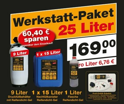 Top-Angebot 25 Liter
(Preis/Liter: 6,76 €)