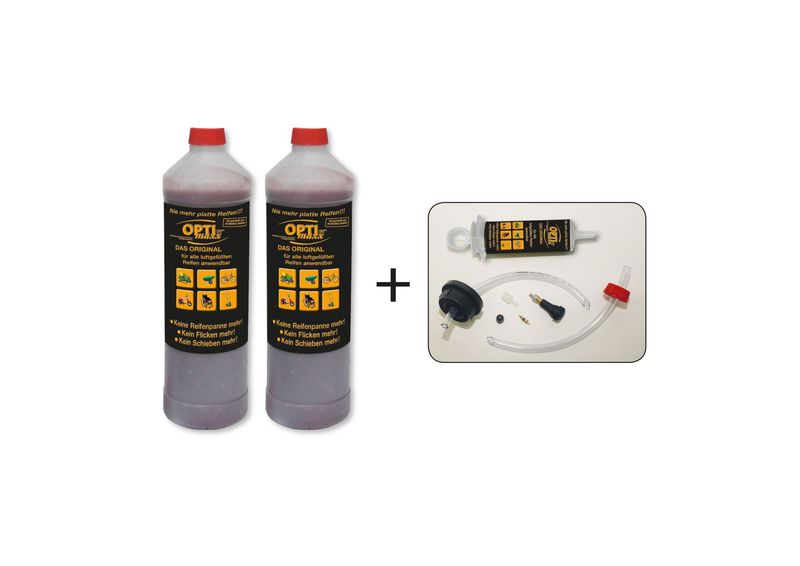 2 x 1 Liter-Reifendicht-Gel inkl. Profi-Einfüll-Zubehör
(Preis/Liter: 12,25 €)