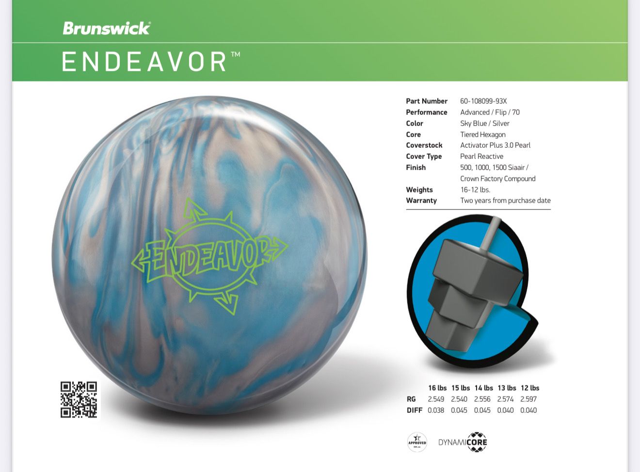 Brunswick Endeavor Pearl