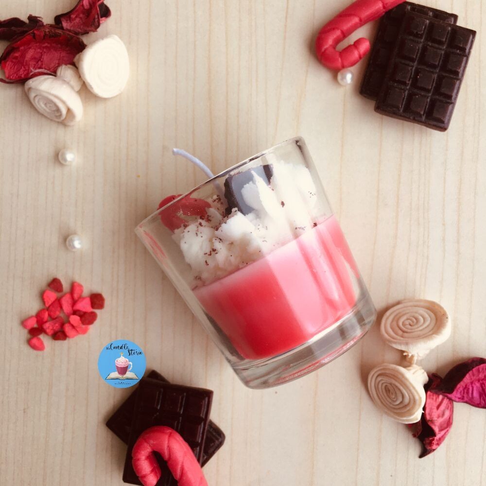 Red Velvet Shot Glass Scented Candle