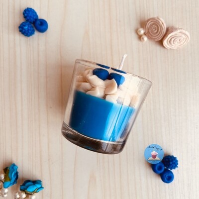Blueberry Cheesecake Shot Glass Scented Candle